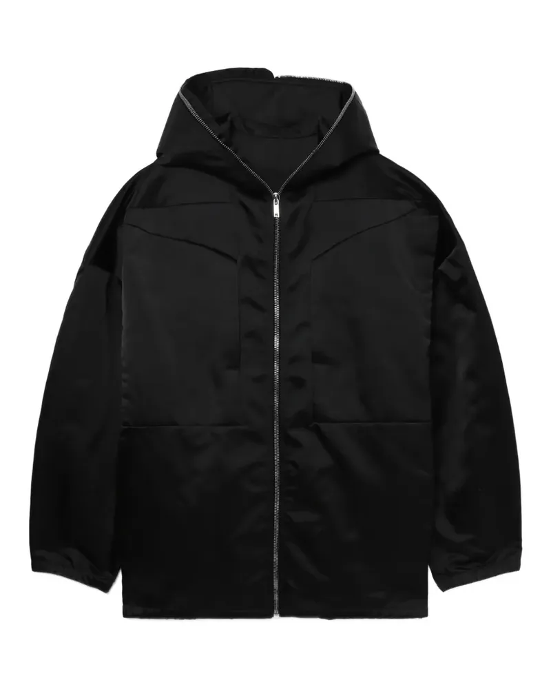 Rick Owens Kapuzenjacke mit Reißverschluss - Schwarz Schwarz