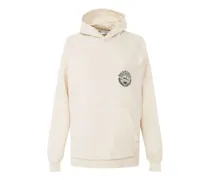 Hoodie mit Wappenstickerei - Nude