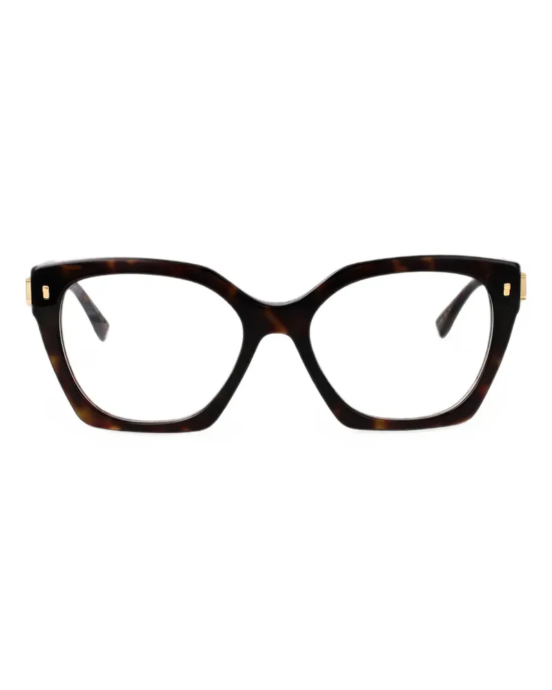 Dsquared2 Cat-Eye-Brille in Schildpattoptik - Braun Braun