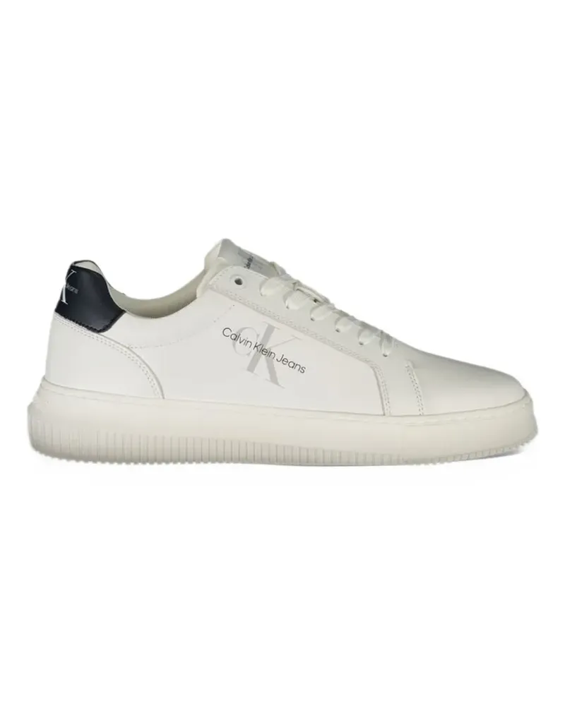Calvin Klein Sneakers mit Logo-Print - Weiß Weiß