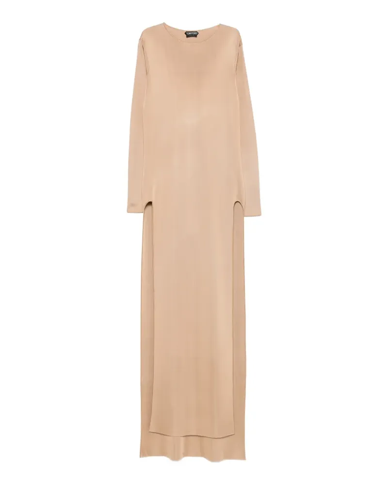 Tom Ford long-sleeve side-slit gown - Braun Braun