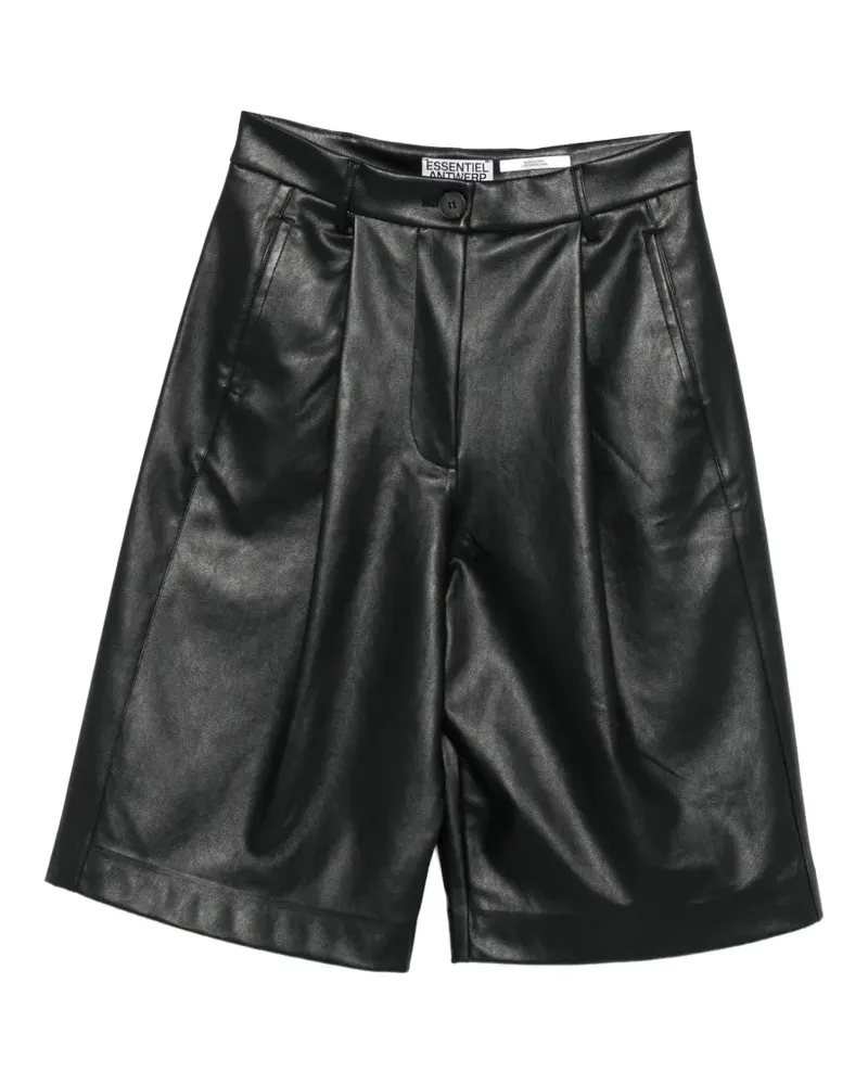 Essentiel Shorts mit Falten - Schwarz Schwarz