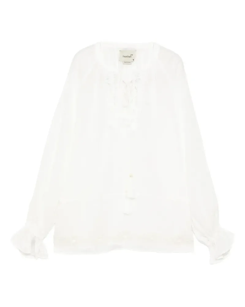 Bambah Audrey Bluse - Weiß Weiß