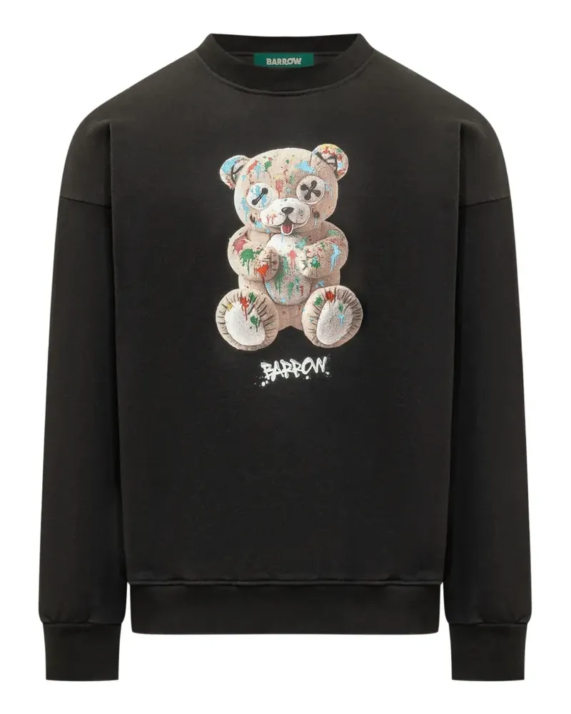 BARROW Sweatshirt mit Teddy-Print - Schwarz Schwarz
