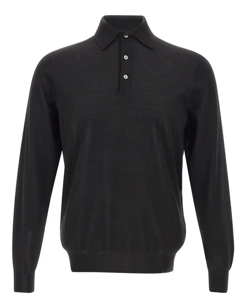 Filippo de Laurentiis buttoned polo shirt - Schwarz Schwarz