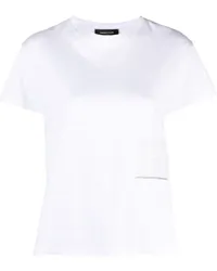 Fabiana Filippi T-Shirt mit Logo-Patch Weiß