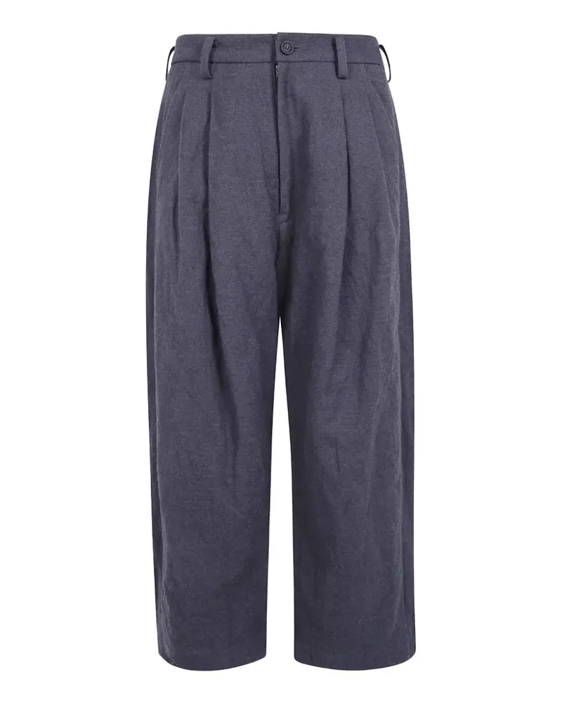 Ziggy Chen Wide-Leg-Hose mit Bundfalten - Grau Grau