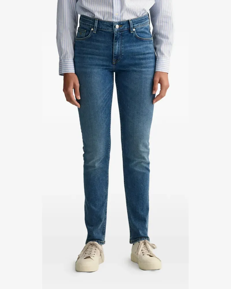 Gant button jeans - Blau Blau