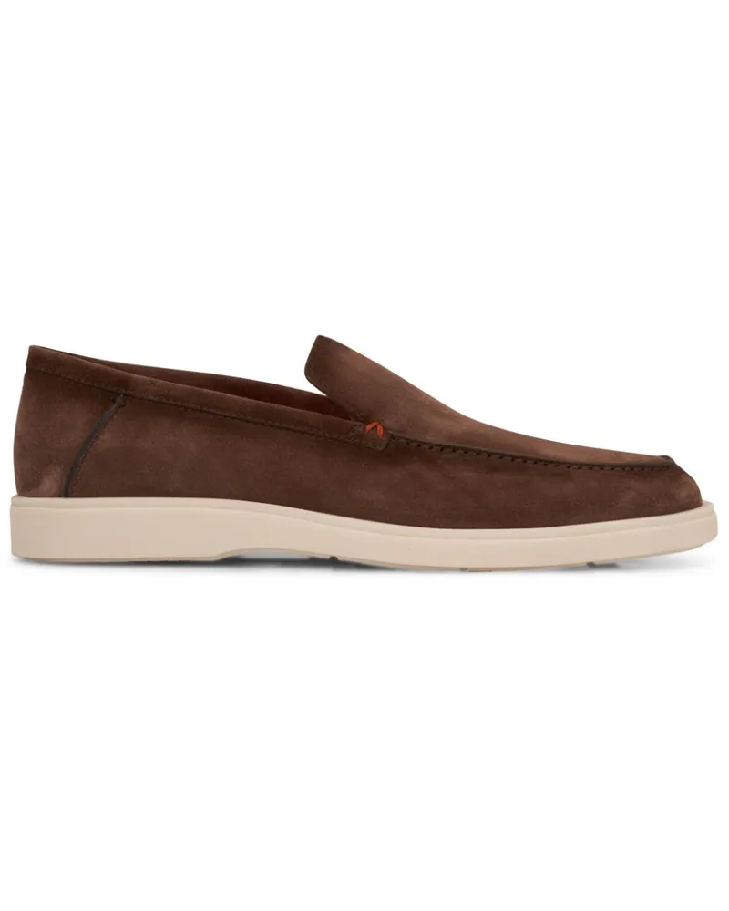 Santoni Loafer aus Wildleder - Braun Braun