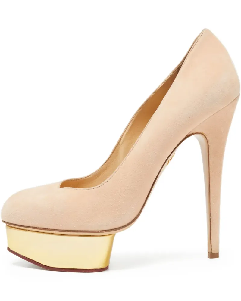 Charlotte Olympia Pumps mit Plateau - Nude Nude