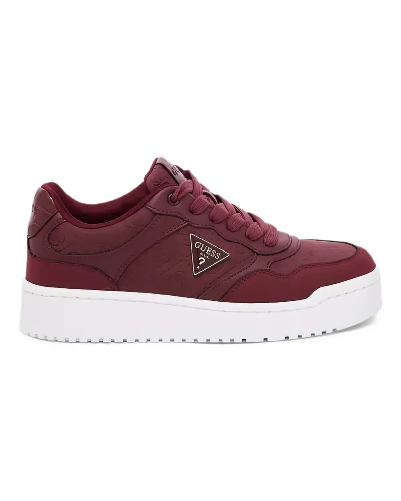 Guess Miram9 logo-embossed sneakers - Rot Rot