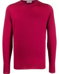 John Smedley Strickpullover mit rundem Ausschnitt Rosa