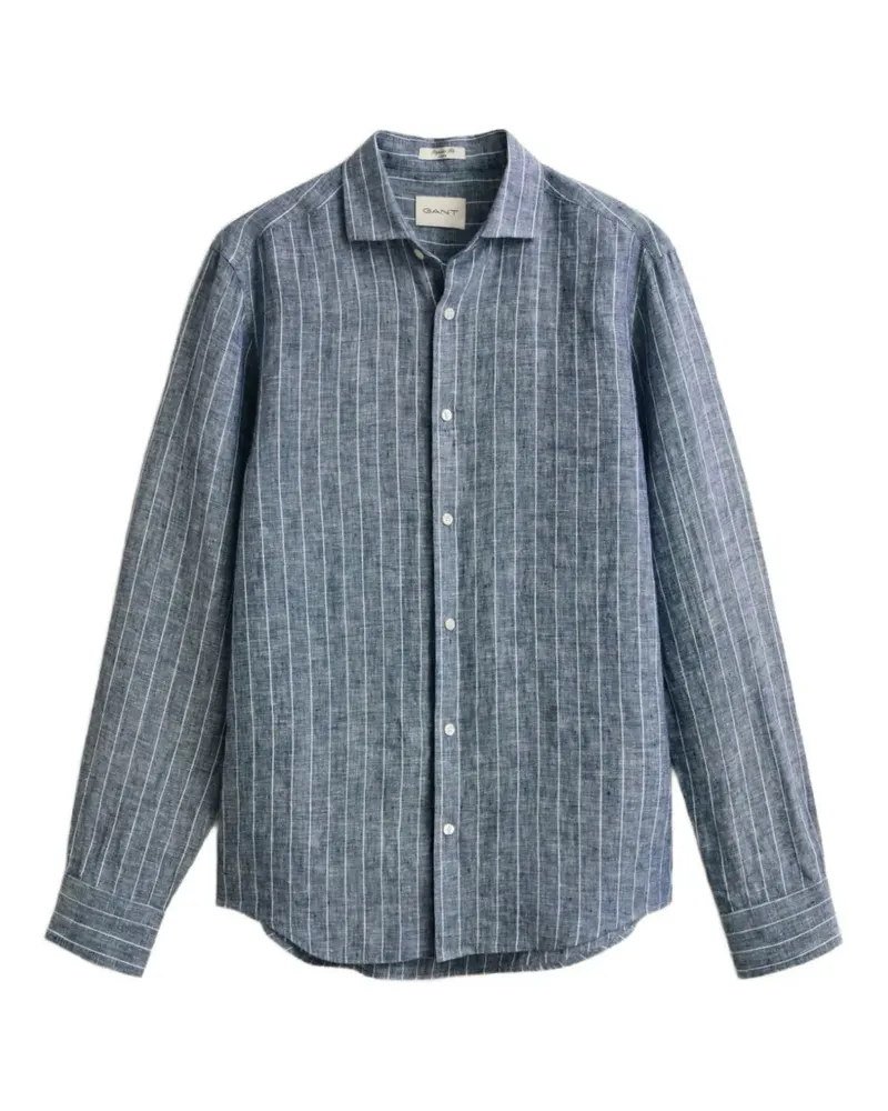 Gant striped linen shirt - Blau Blau