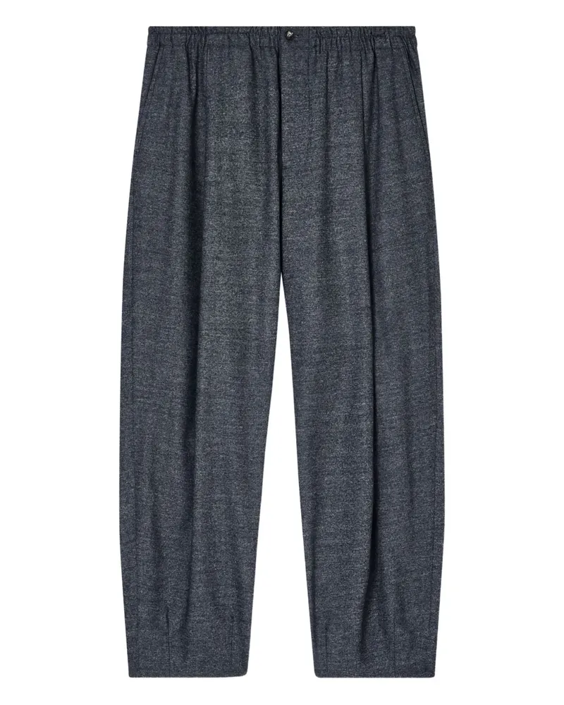 Giorgio Armani elasticated mélange trousers - Grau Grau
