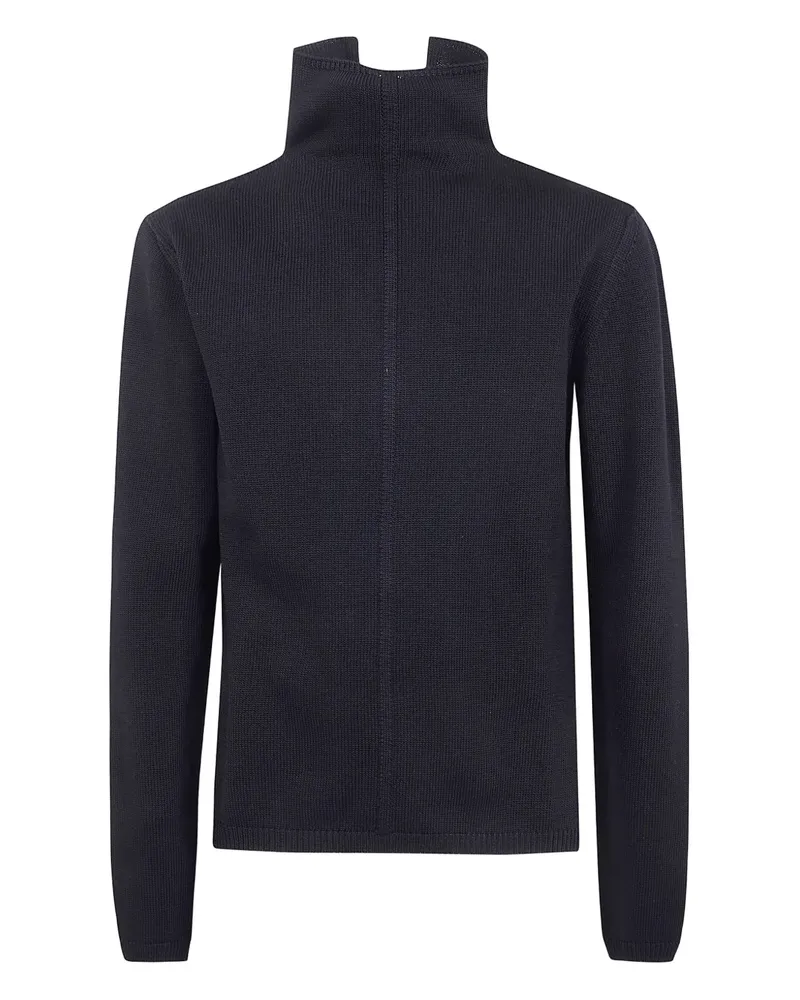Rick Owens high-neck cut-out sweater - Blau Blau