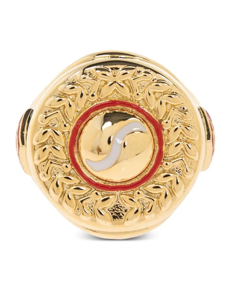 Casablanca Paris Sports Medallion Ring - Gold Gold