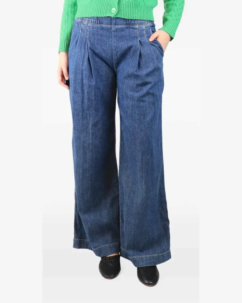 James Perse pleated pocket jeans - Blau Blau