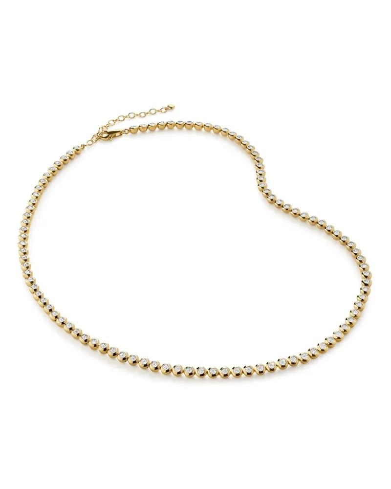 Monica Vinader Lab Grown Diamond Essential Tennis Halskette - Gold Gold