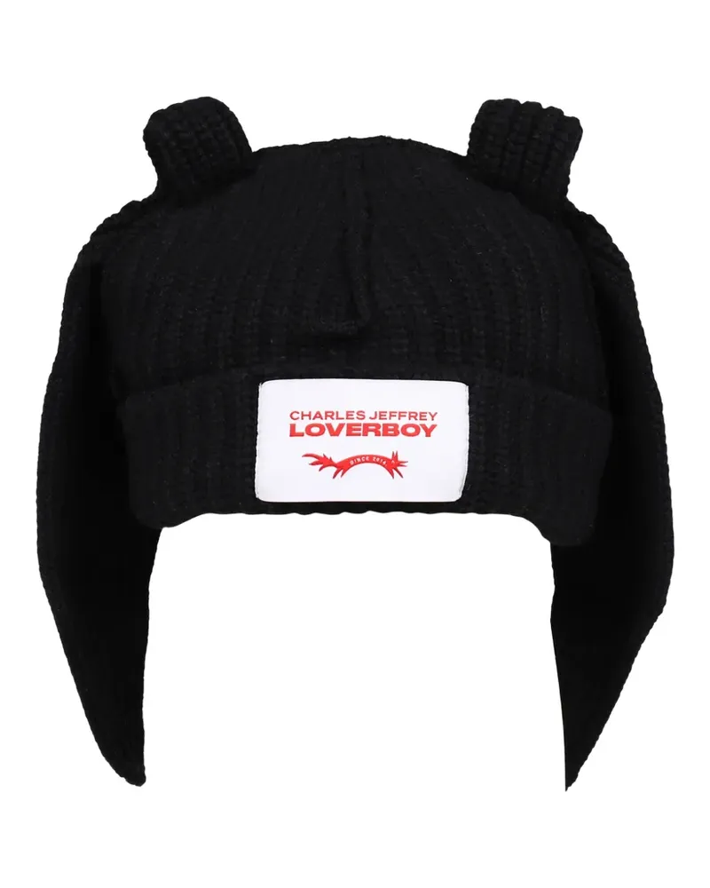 Charles Jeffrey Loverboy Hut mit Hasenohren - Schwarz Schwarz