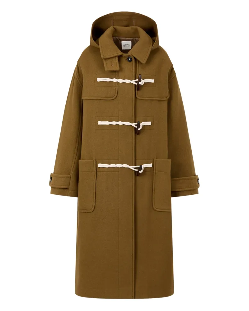 STUDIO TOMBOY hooded duffle coat - Braun Braun