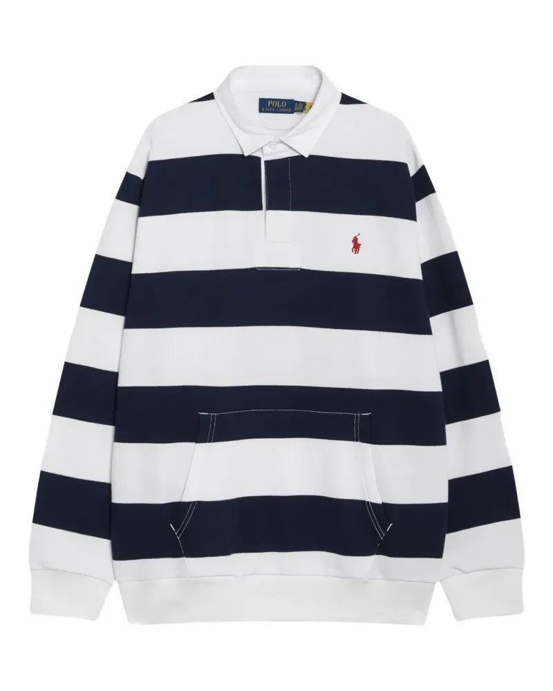 Ralph Lauren Gestreiftes Rugby-Shirt - Weiß Weiß