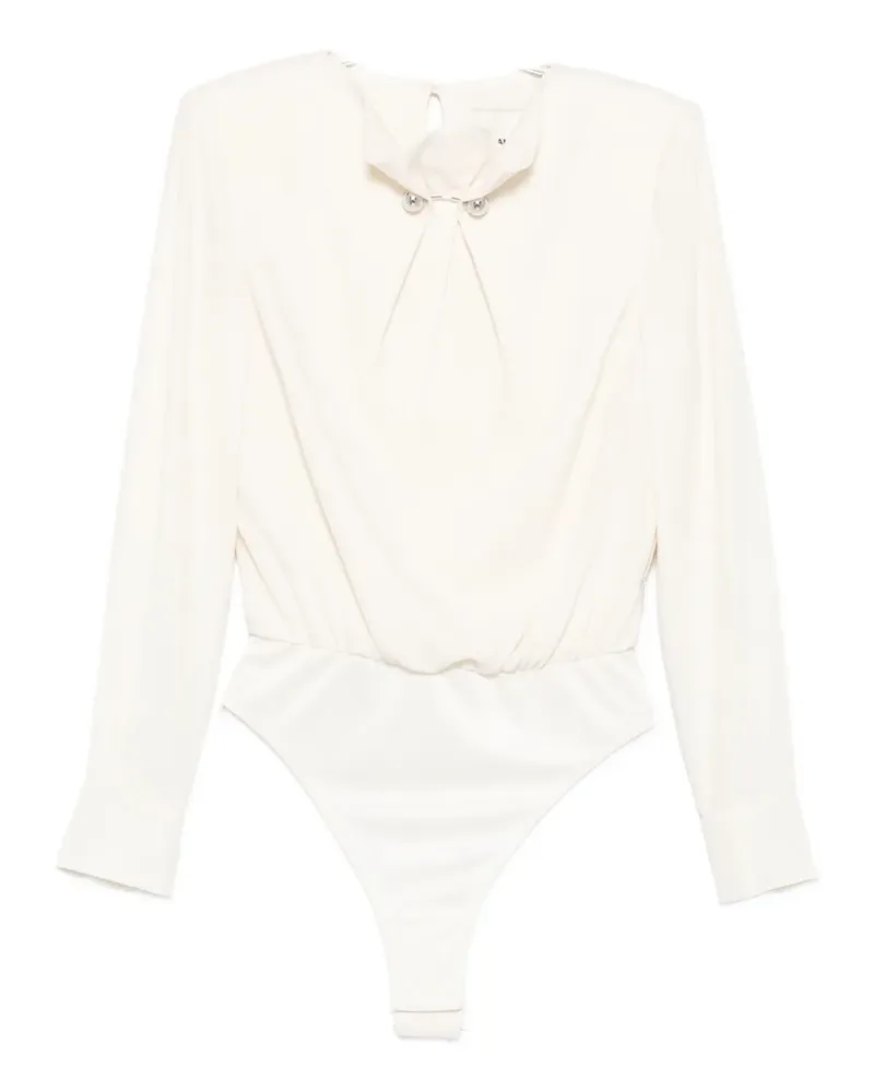 Roland Mouret Body mit dekorativen Knöpfen - Nude Nude