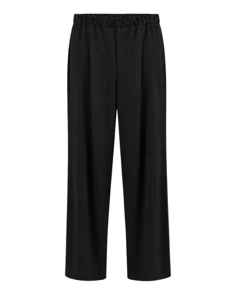 Liviana Conti Nolan Faltenhose mit Stretchbund - Schwarz Schwarz