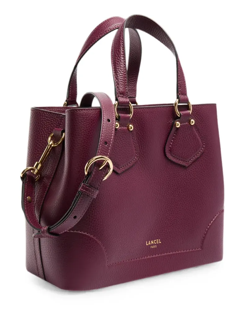 Lancel small Neo Izy grained-leather tote bag - Violett Violett