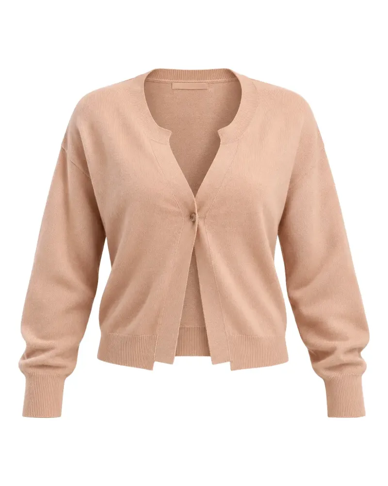 Alpha Studio fine-knit single-button cardigan - Rosa Rosa