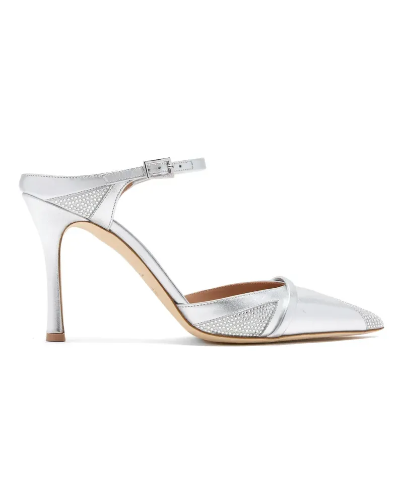Malone Souliers Uma Mules - Silber Silber