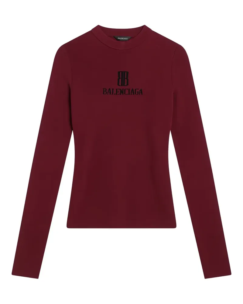 Balenciaga Pullover mit Logo-Print - Rot Rot