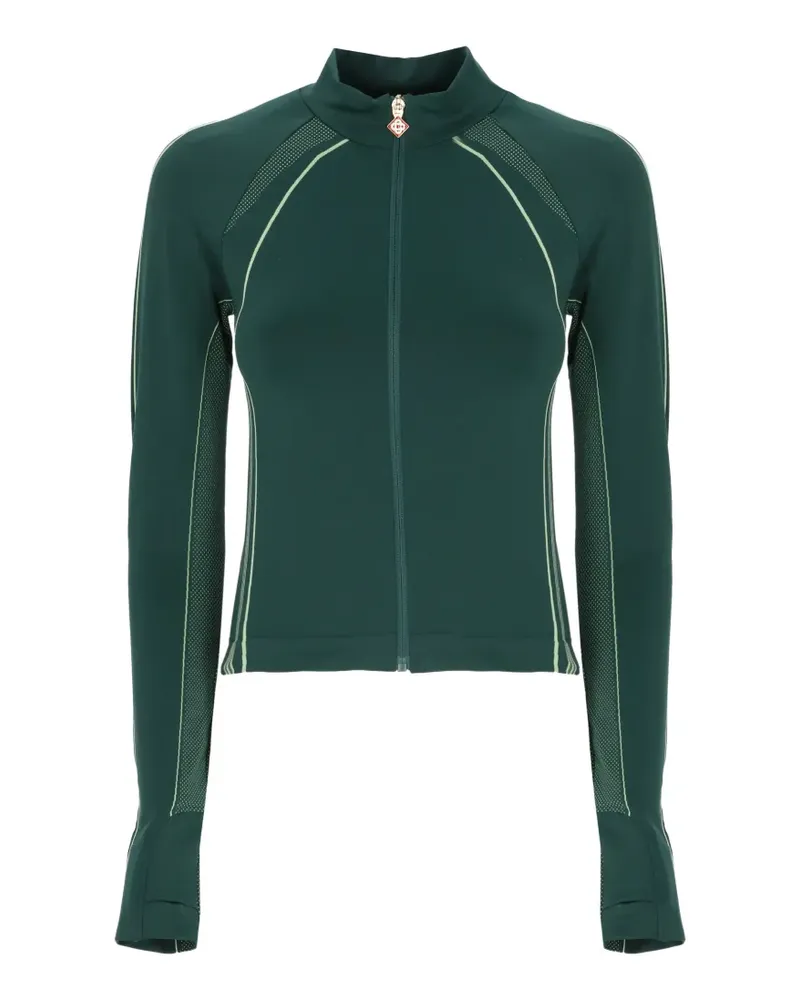 Casablanca Paris seamless zip-up jacket - Grün Grün