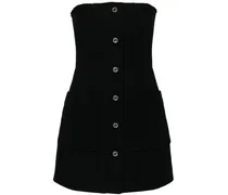 Minikleid mit GG-Knöpfen - Schwarz