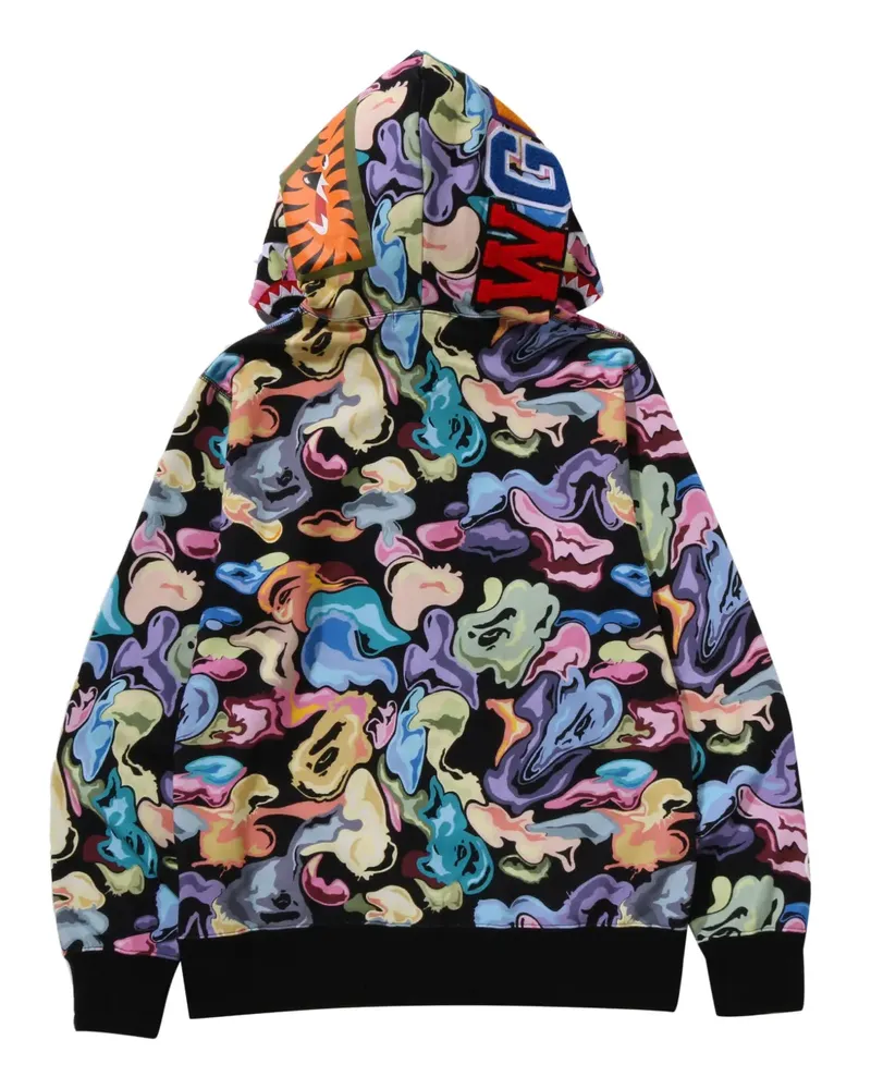 BAPE Kapuzenjacke mit Reißverschluss - Schwarz Schwarz