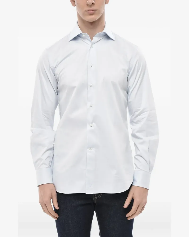 Corneliani French-collar long-sleeve shirt - Blau Blau