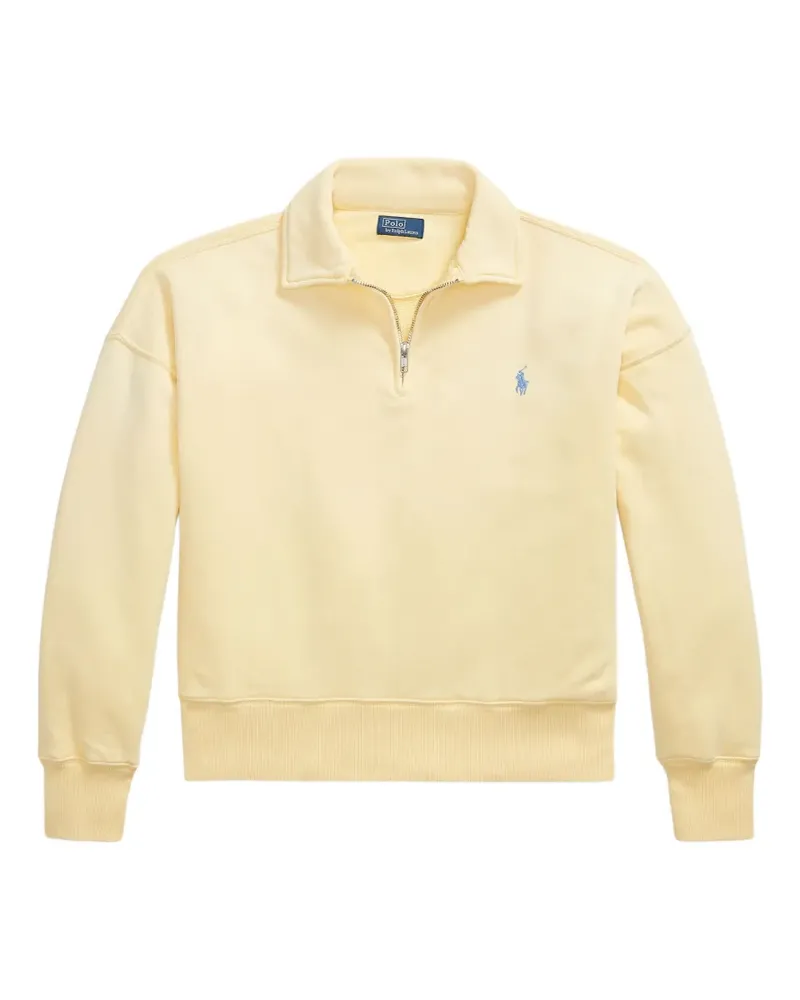 Ralph Lauren Sweatshirt mit Reißverschluss und Stickerei - Gelb Gelb