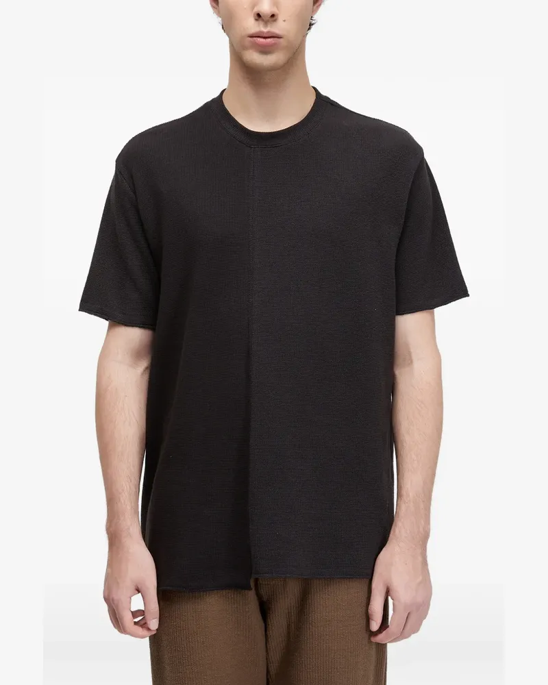 Osklen Asymmetrisches T-Shirt - Schwarz Schwarz