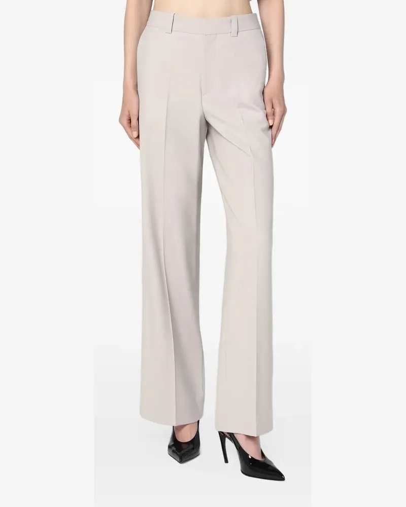 Victoria Beckham Gerade Hose mit Bügelfalten - Grau Grau