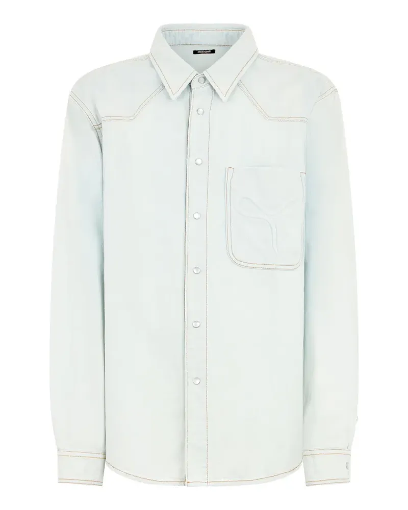 Roberto Cavalli chest-pocket shirt - Blau Blau