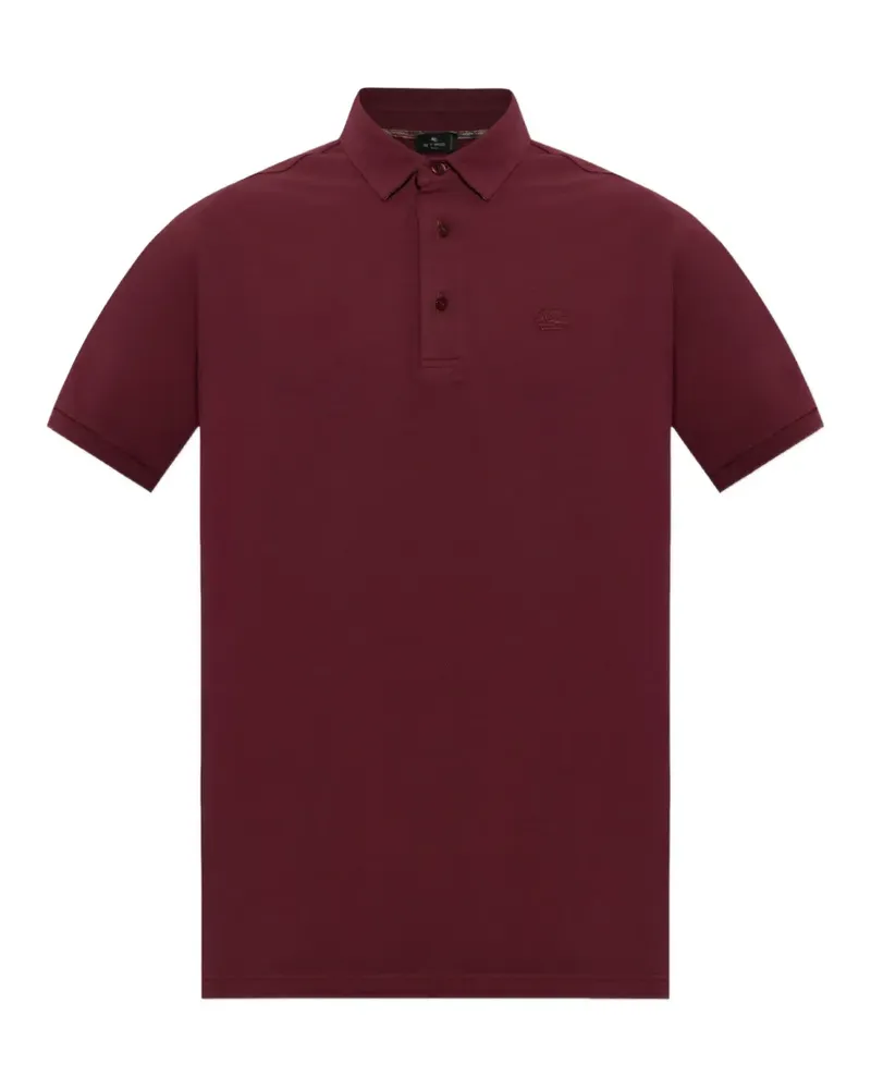 Etro Poloshirt mit Logo-Stickerei - Rot Rot