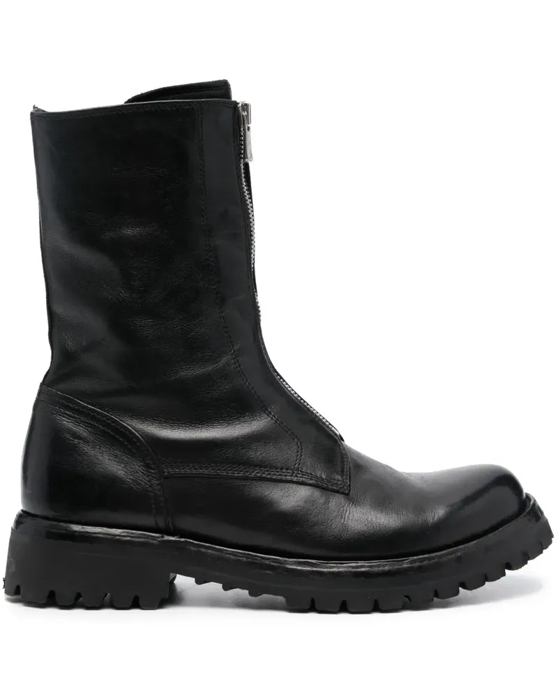 Officine Creative Italia Stiefel mit Reißverschluss - Schwarz Schwarz