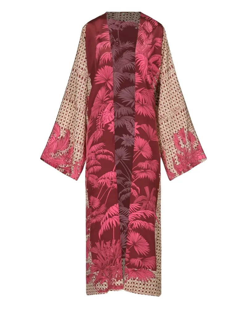 Johanna Ortiz Tropical Romance Beachwear mit Palmen-Print - Rot Rot