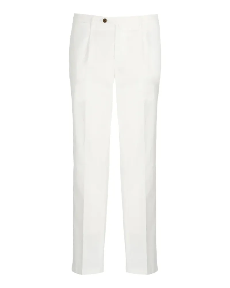 Briglia 1949 pleated pressed-crease trousers - Weiß Weiß