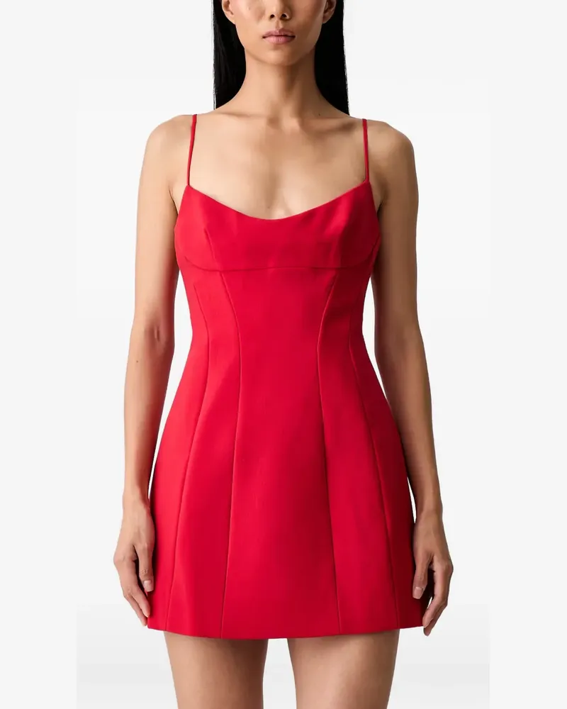 Bardot Branca Minikleid mit U-Ausschnitt - Rot Rot