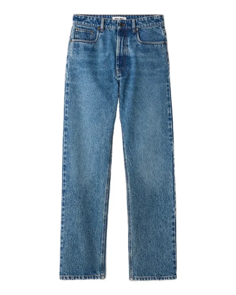 Miu Miu five-pocket denim jeans - Blau Blau