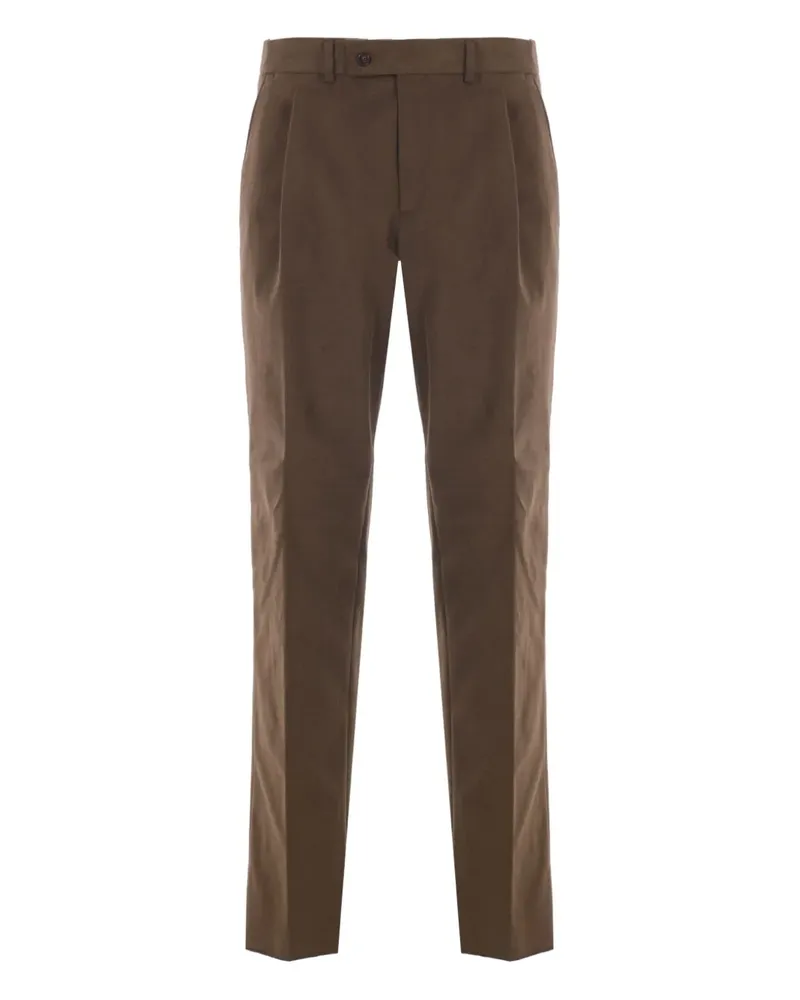 Caruso Cordhose mit Falten - Braun Braun