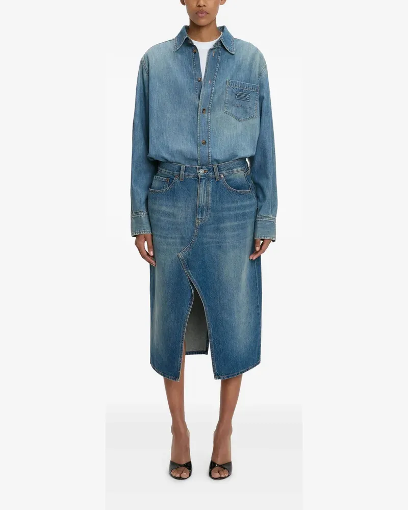 Victoria Beckham Klassisches Jeanshemd - Blau Blau