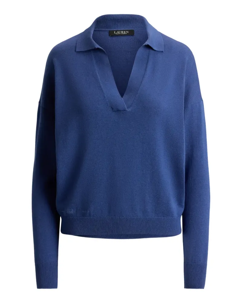 Ralph Lauren Gerippter Johnny Pullover - Blau Blau