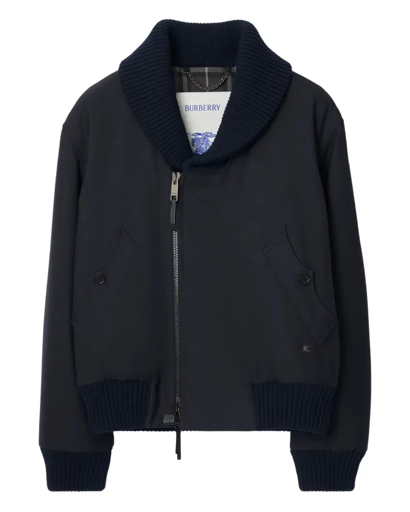 Burberry Bomberjacke mit gerippten Details - Blau Blau