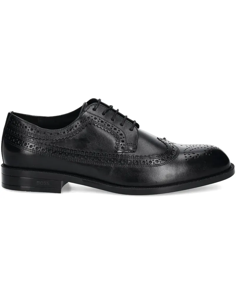 HUGO BOSS Schnürschuhe mit Budapestermuster - Schwarz Schwarz